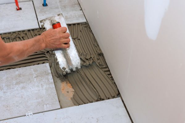 Bathroom Floor Renovation in Burnsville